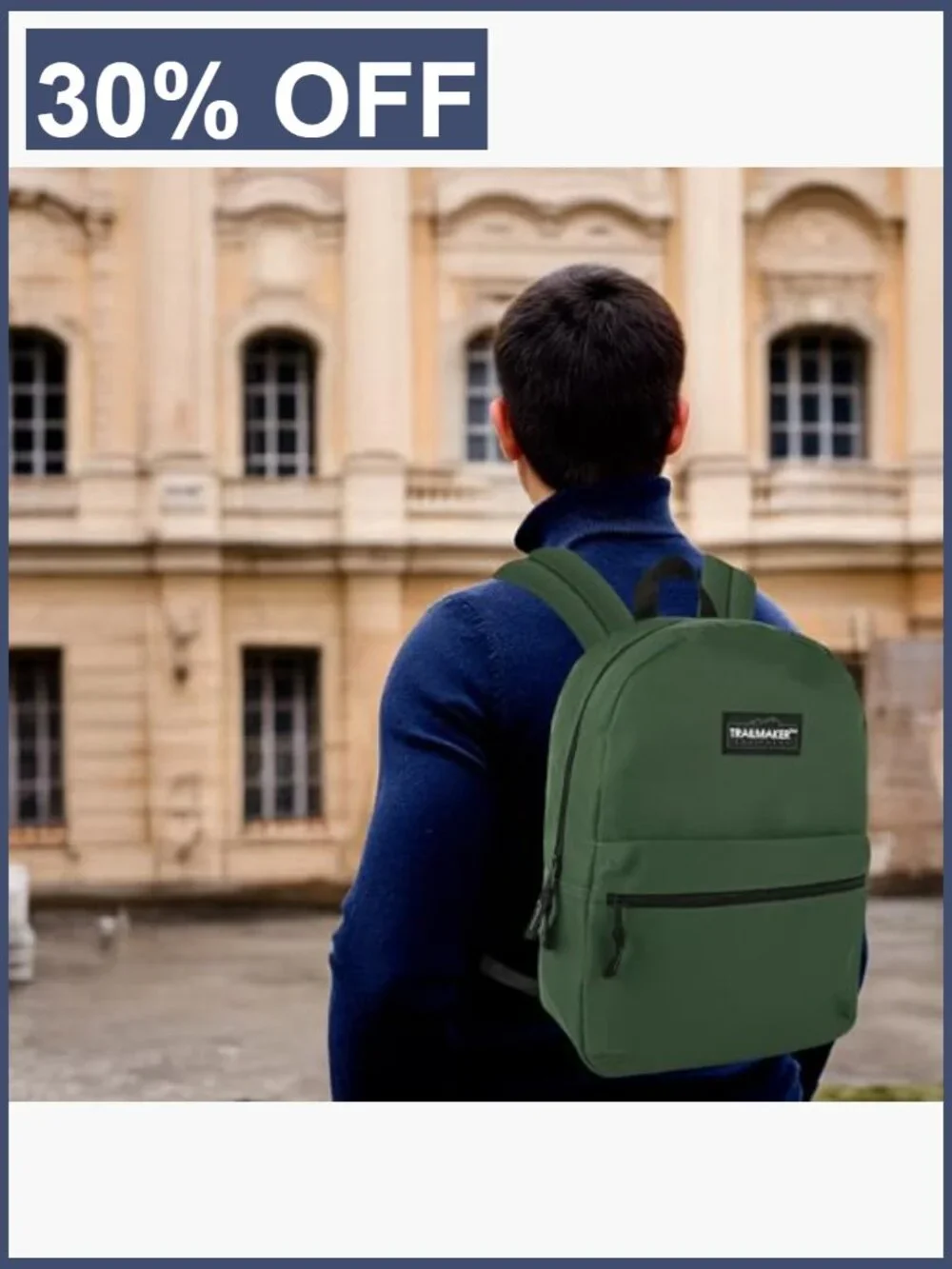 Classic 17in Backpack with Padded Straps for School